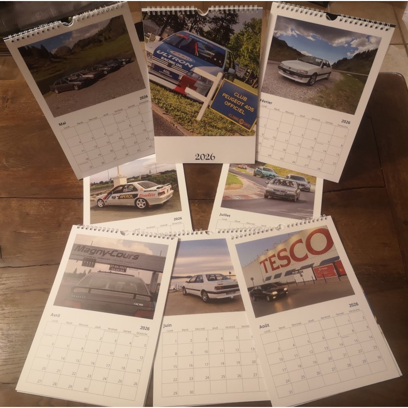 Calendrier 2026 - Club PEUGEOT 405